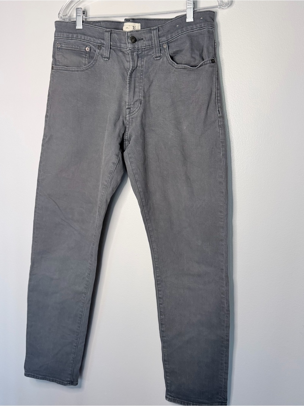 Madewell Men's Slim Jeans in Charcoal Gray 32x30